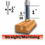 5/16-in Carbide-Tipped Straight Router Bit 85224MC