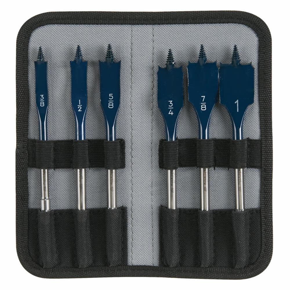 6 pc. Daredevil Standard Spade Bit Set in Pouch DSB5006P