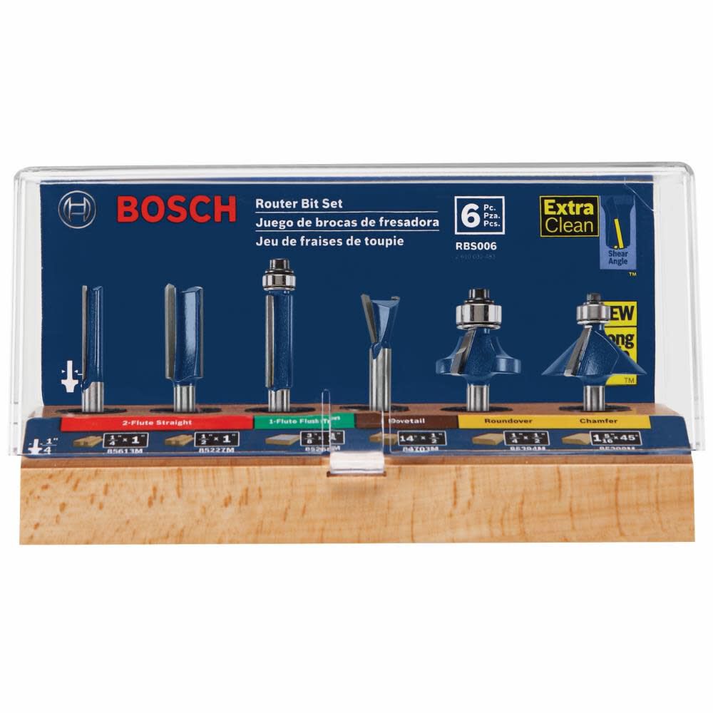 6pc Multi-Purpose Set 1/4 In.-Shank RBS006