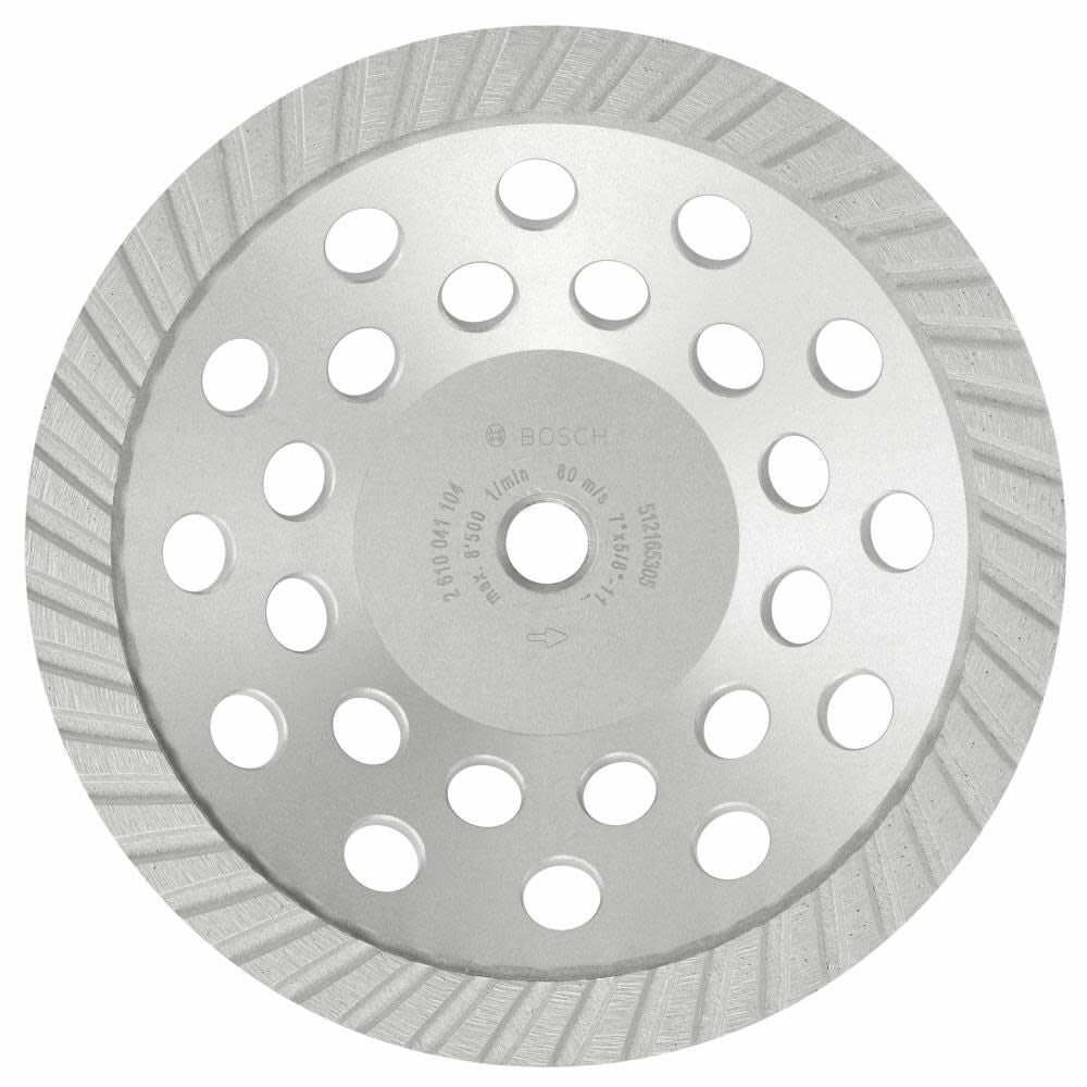 7 In. Turbo Diamond Cup Wheel DC730S