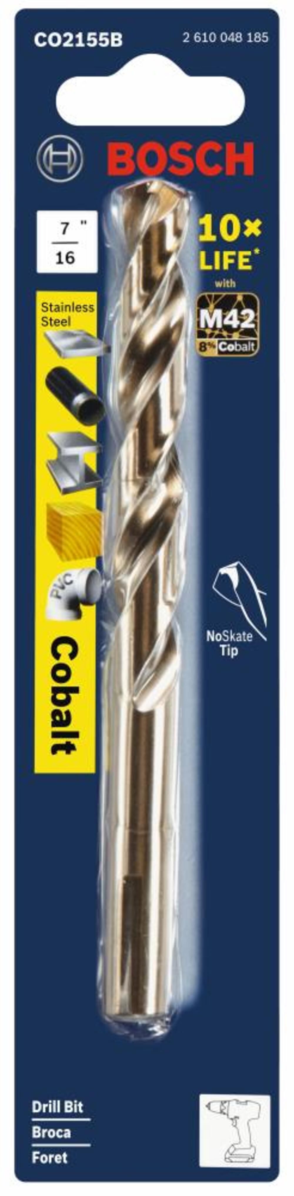 7/16 In. X 5-1/2 In. Cobalt M42 Drill Bit CO2155B