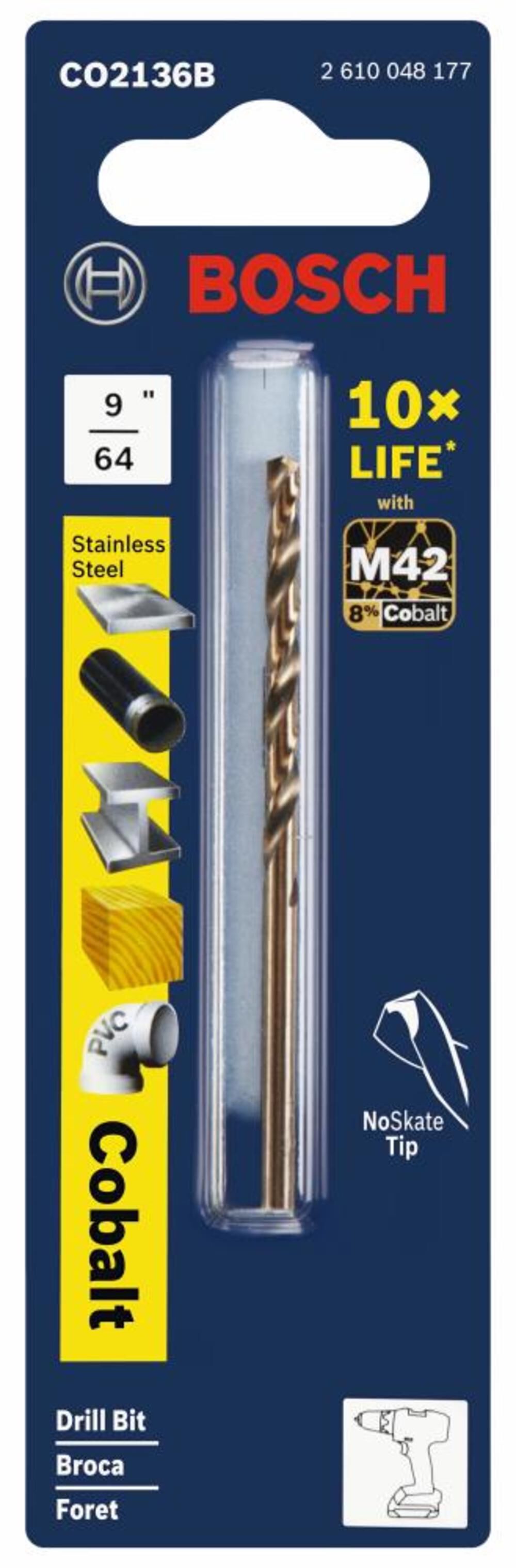 7/64 In. X 2-5/8 In. Cobalt M42 Drill Bit CO2134B