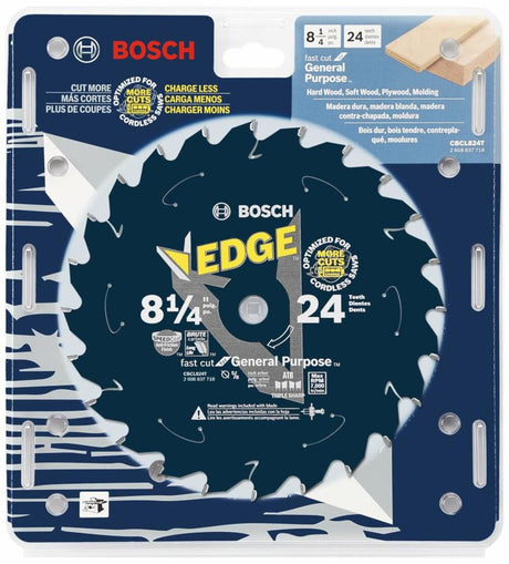 8-1/2 In. 24 Tooth Edge Cordless Circular Saw Blade for General Purpose CBCL824M