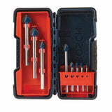 8-Piece x Black Oxide Coated Hss Masonry Drill Bit Set for Rotary Drill GT3000