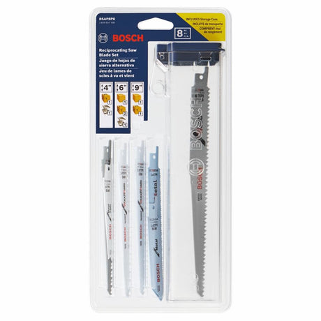 All Purpose Reciprocating Saw Blade Set 8pc RSAP8PK