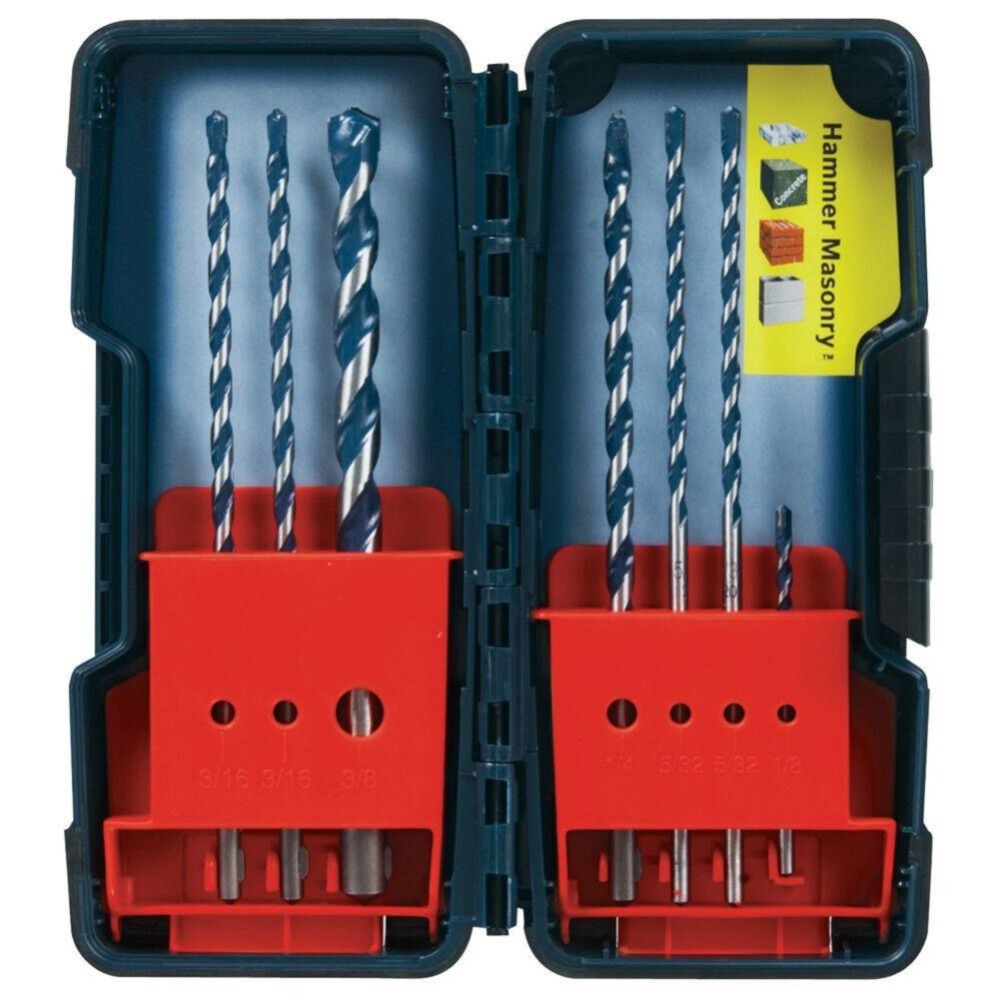 Blue Granite Turbo Hammer Drill Bit Set - 7 Piece HCBG700T