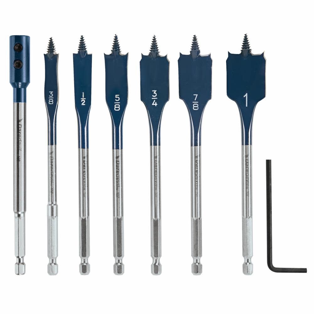 Daredevil Standard Spade Bit and Extension Set 6pc DSB5005