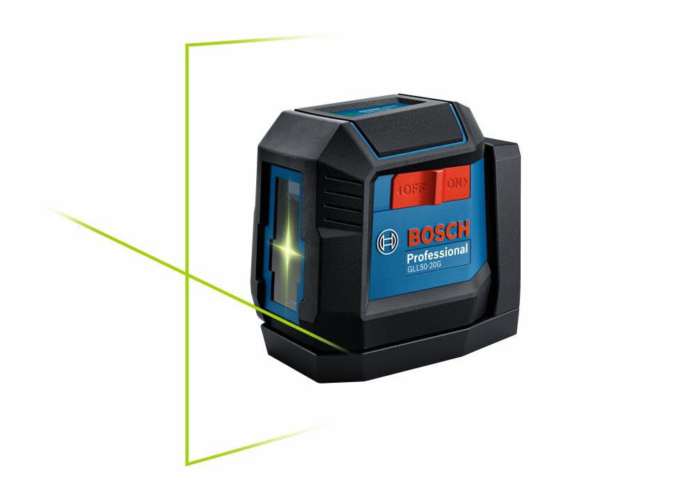 Green-Beam Self-Leveling Cross-Line Laser with 3.7V 1Ah Battery Kit GLL50-20GL