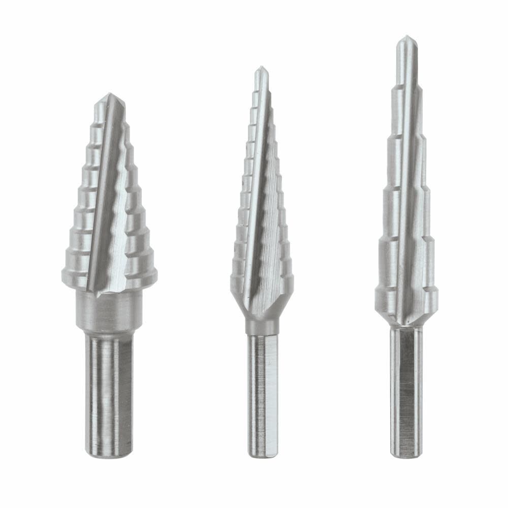 High Speed Steel Step Drill Bit Set 3pc SDH30