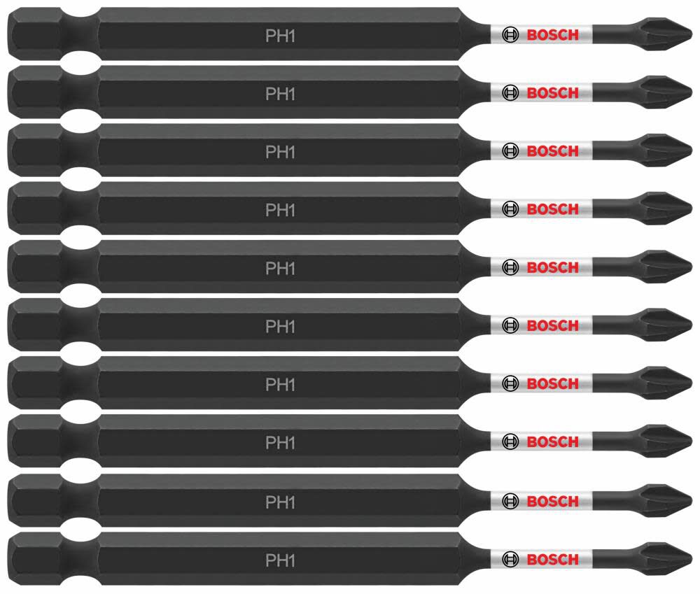 Impact Tough 3.5 In. Phillips #1 Power Bits (Bulk Pack) ITPH135B