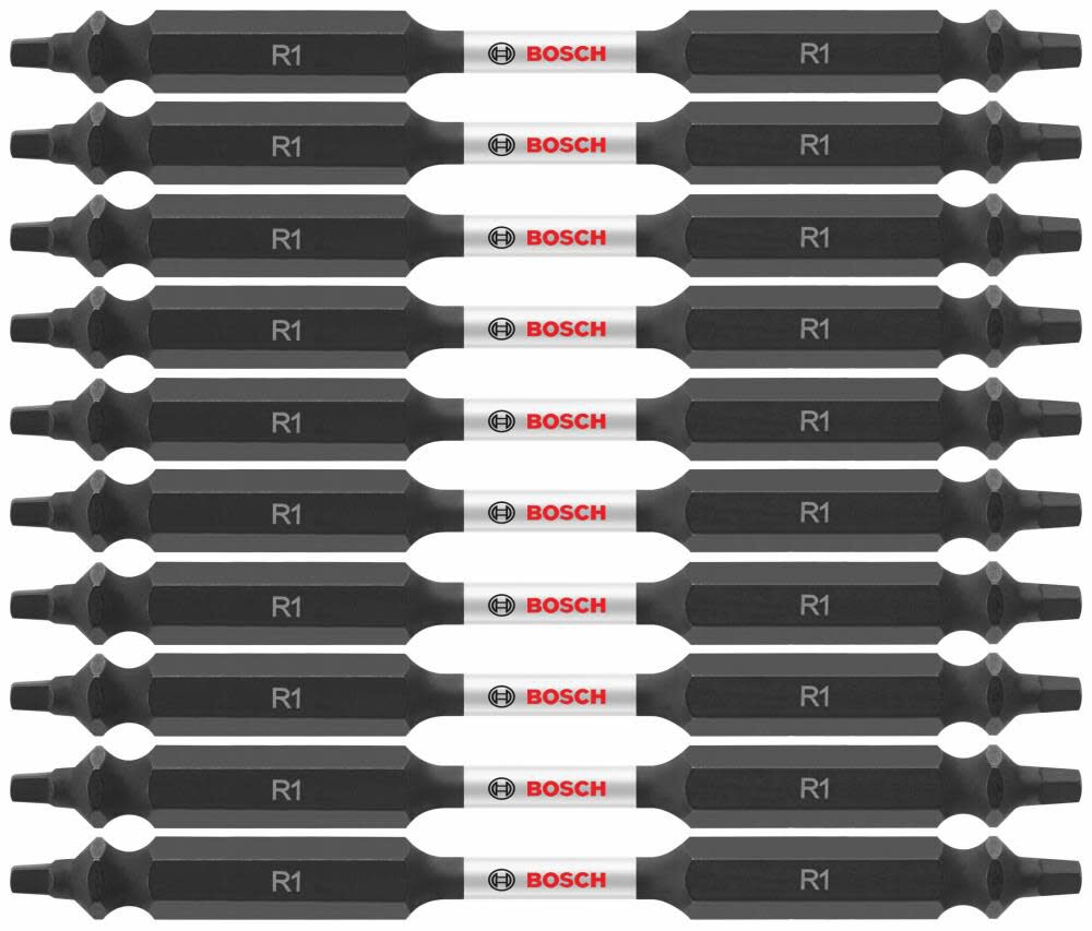 Impact Tough 3.5 In. Square #1 Double-Ended Bits (Bulk Pack) ITDESQ135B