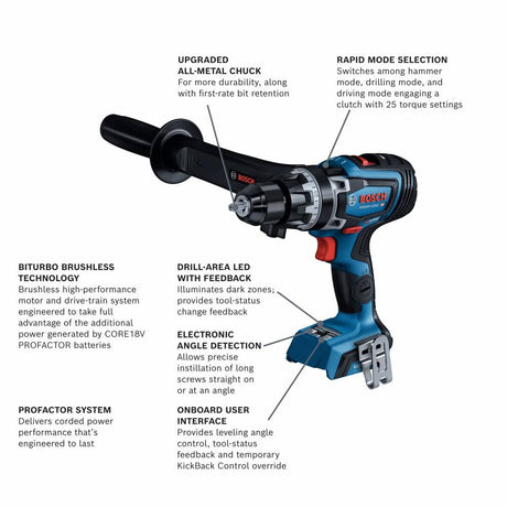 1/2-in 18-volt Variable Speed Brushless Cordless Hammer Drill(Bare Tool) GSB18V-1330CN