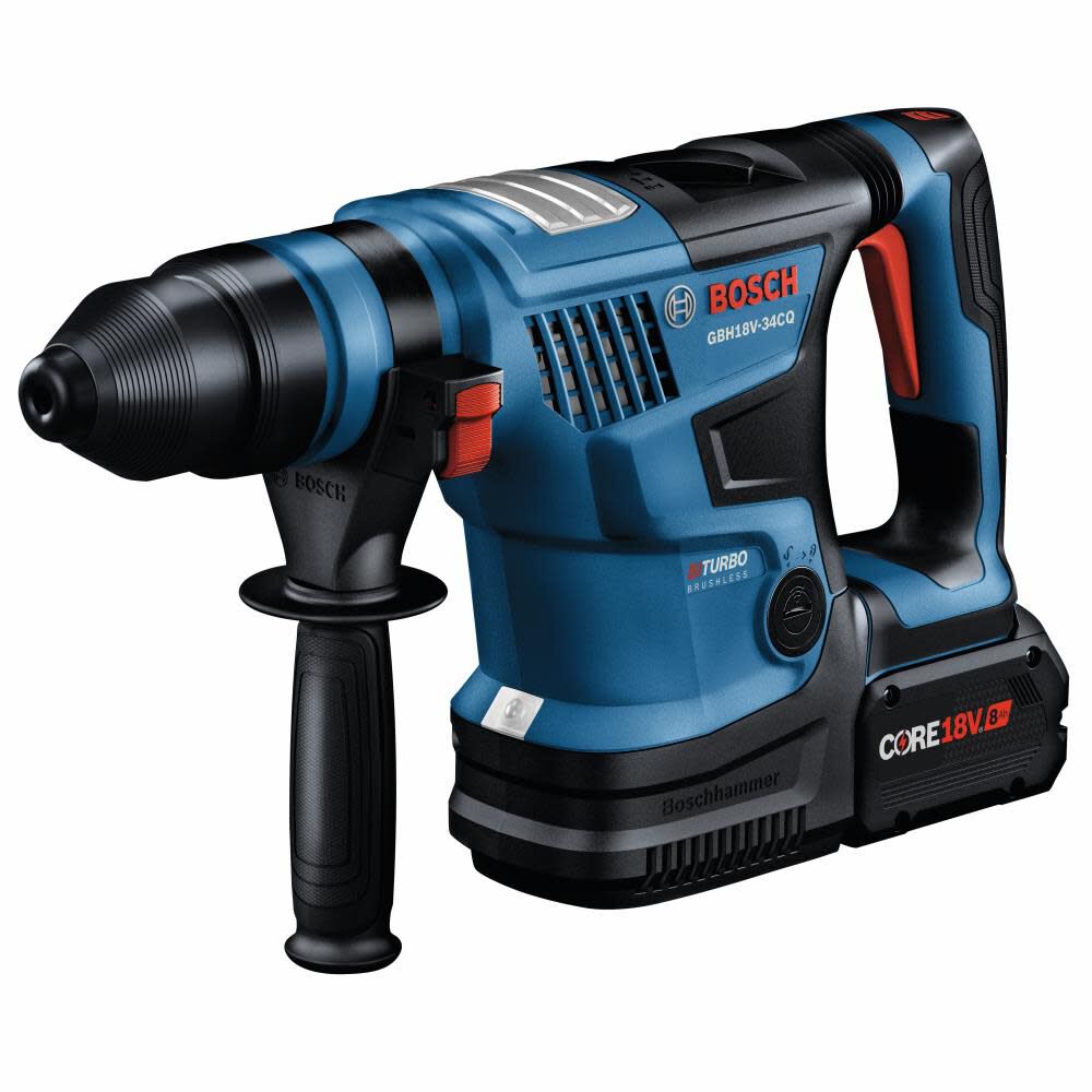 PROFACTOR 18-volt 8-Amp Sds-plus Variable Speed Cordless Rotary Hammer Drill (2-Batteries Included) GBH18V-34CQB24