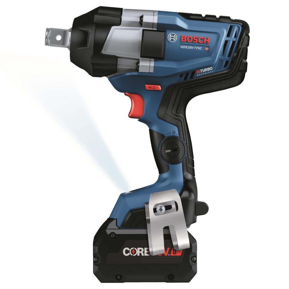 8-Amp 18-volt Variable Speed Brushless 3/4-in square Drive Cordless Impact Wrench (Battery Included) GDS18V-770CB14