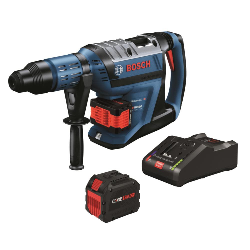 PROFACTOR 18-volt 12-Amp Sds-max Variable Speed Cordless Rotary Hammer Drill (2-Batteries Included) GBH18V-45CK27