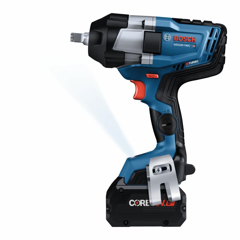 8-Amp 18-volt Variable Speed Brushless 1/2-in square Drive Cordless Impact Wrench (Battery Included) GDS18V-740CB14