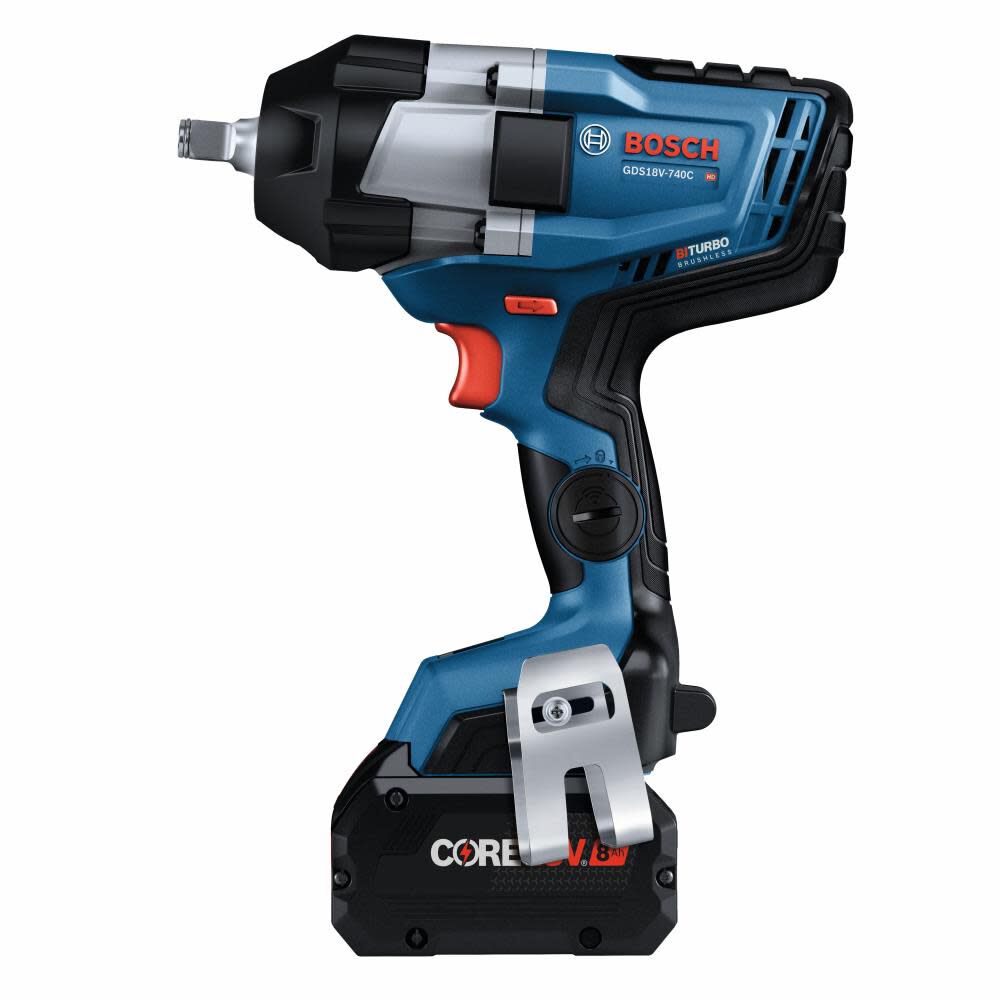 8-Amp 18-volt Variable Speed Brushless 1/2-in square Drive Cordless Impact Wrench (Battery Included) GDS18V-740CB14