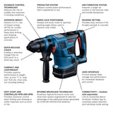 18-volt 8-Amp Sds-plus Variable Speed Cordless Rotary Hammer Drill (Bare Tool) GBH18V-34CQN