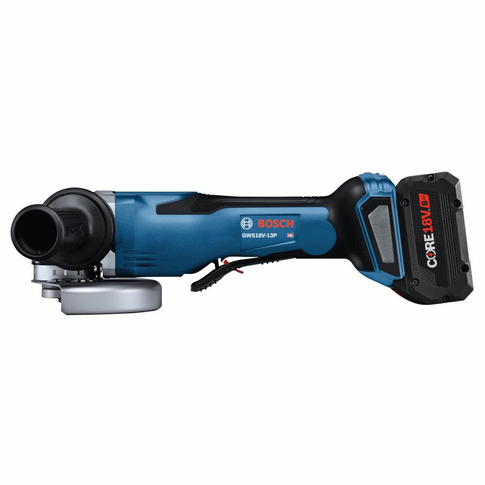 PROFACTOR 6-in 18-volt 8 Amps Paddle Switch Brushless Cordless Angle Grinder (Charger Included and 1-Battery) GWS18V-13PB14