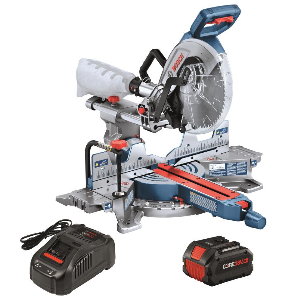 GCM18V-10SDN14 10-in 8-Amp 18-volt Dual Bevel Sliding Compound Cordless Miter Saw (Battery and Charger Included) GCM18V-10SDN14