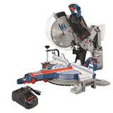 PROFACTOR 12-in 8-Amp 18-volt Dual Bevel Cordless Miter Saw with Laser Guide (Battery and Charger Included) GCM18V-12GDCN14