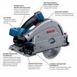 Profactor 18-volt 5-1/2-in Brushless Cordless Plunge/Track Circular Saw (Bare Tool) GKT18V-20GCL