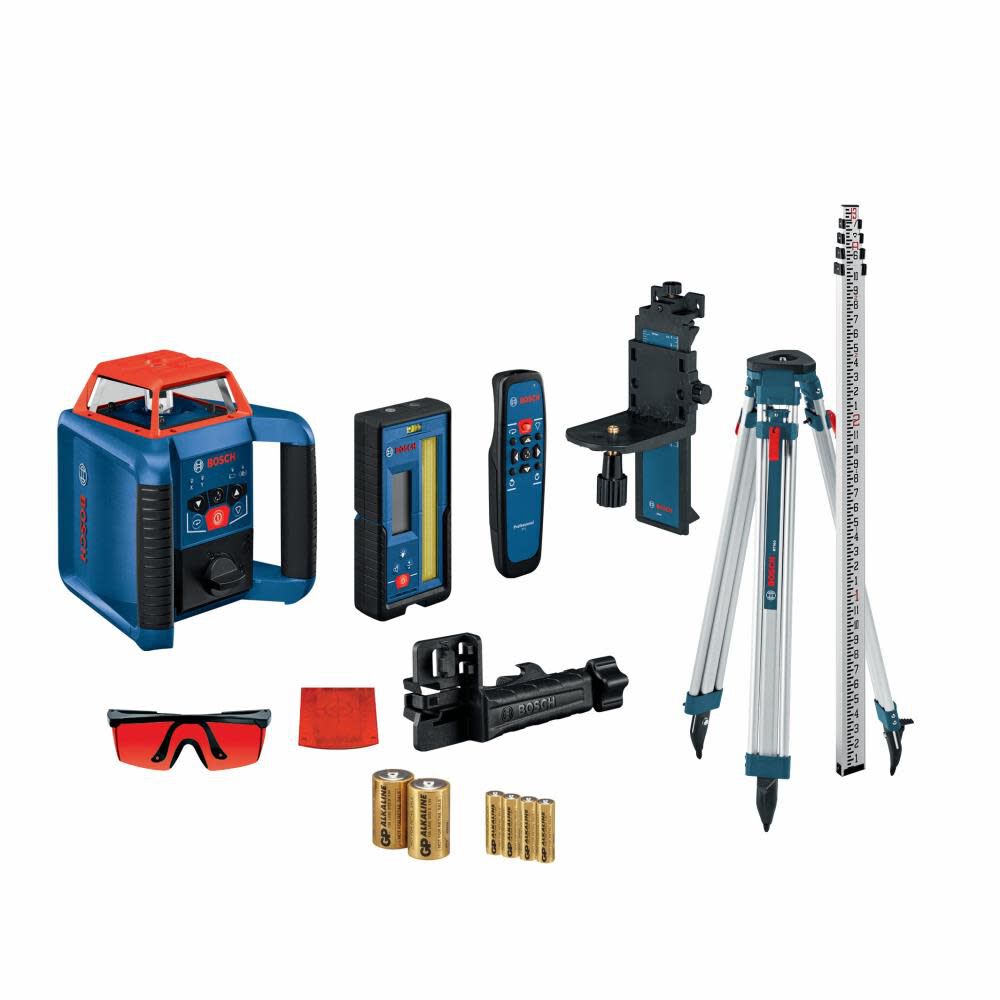 Red 2000-ft Self-Leveling Indoor/Outdoor 360 Beam Rotary Laser Level (Accessories Included) GRL2000-40HVK