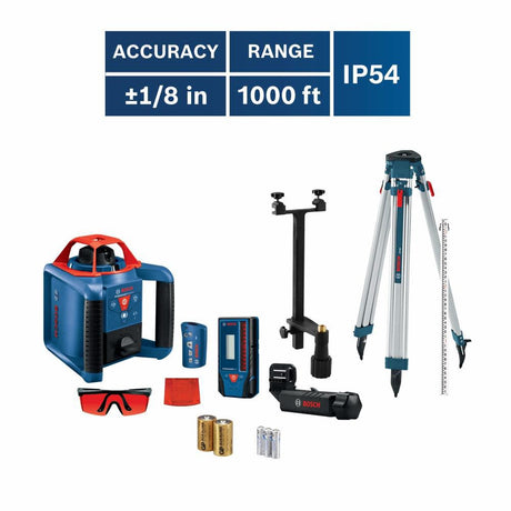 REVOLVE900 Self-Leveling Horizontal/Vertical Rotary Laser Kit GRL900-20HVK