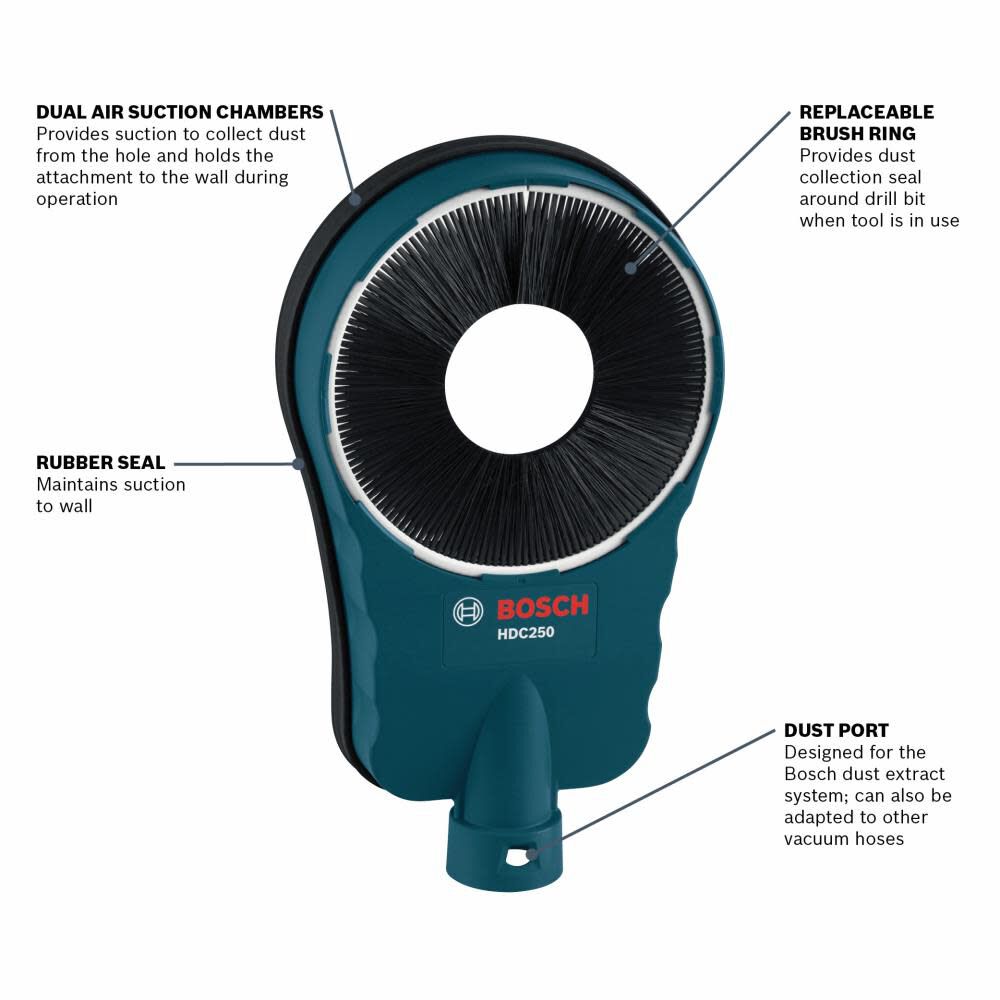 SDS-max Core Bit Dust Collection Attachment HDC250