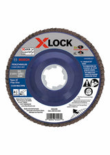 X-Lock Flap Discs 4-1/2in - 120 Grit FDX27450120