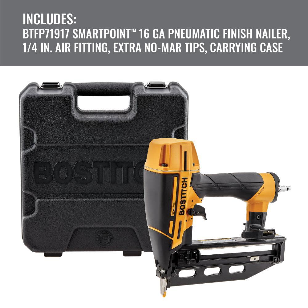 Smart Point 2.5-in 16-Gauge Pneumatic Finish Nailer BTFP71917