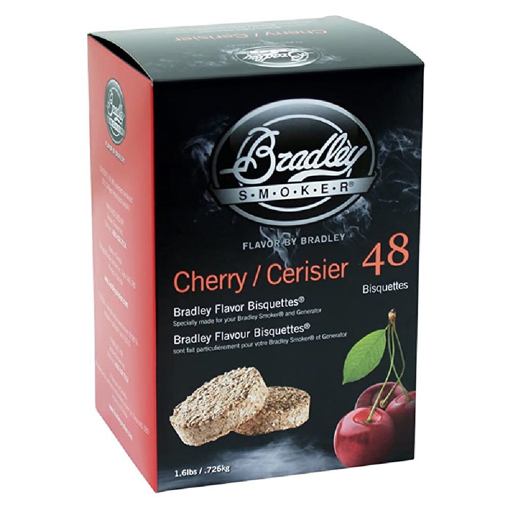 48 Cherry Flavor Wood Bisquettes BTCH48