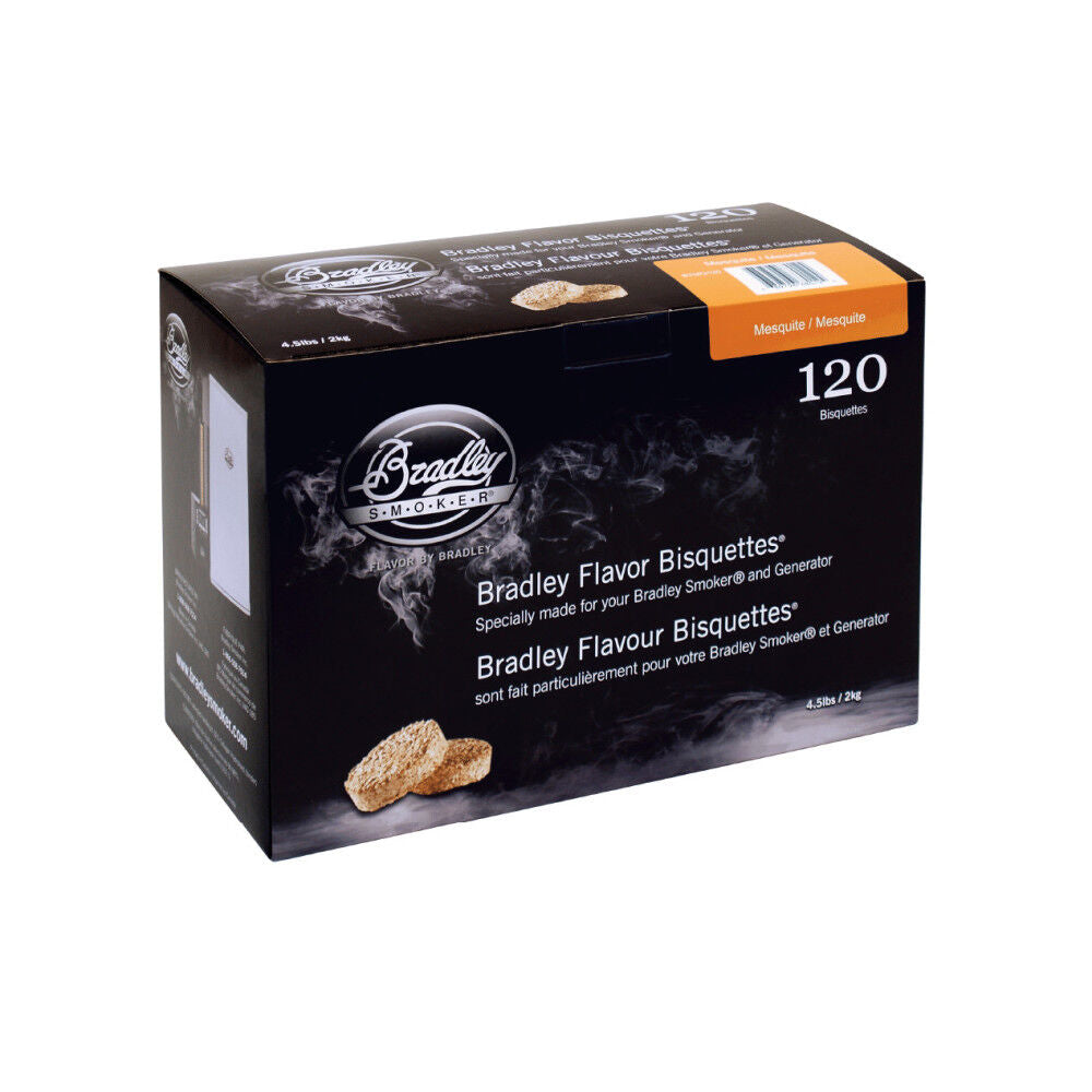 Smoking Bisquettes Mesquite Wood 120pk BTMQ120