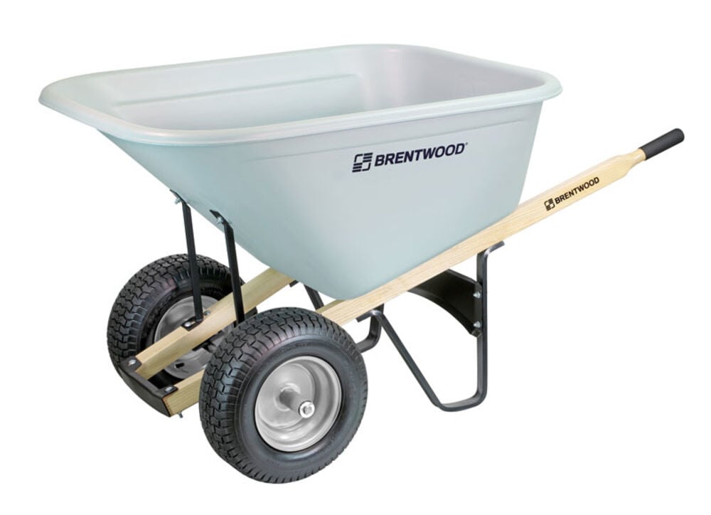 10 Cube HDPE Double Wheel Wheelbarrow - BW10D ACWB20480