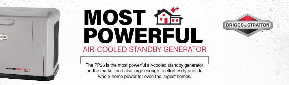 PowerProtect Standby Generator 26000 Watt (LP)/24000 Watt (NG) 40658