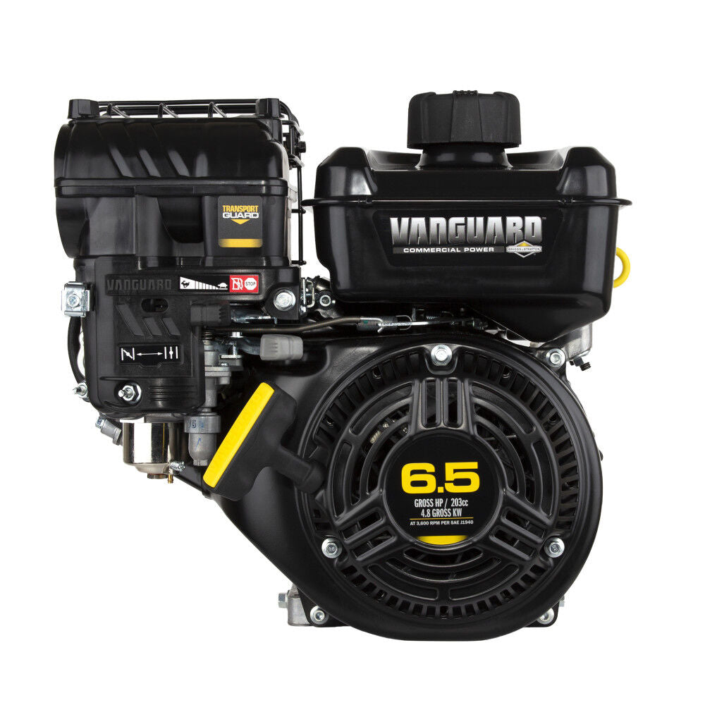 and Stratton Vanguard Series, Single Cylinder, 4-Cycle Gas Engine, 1 in x 2-7/8 in Crankshaft 12V332-0014-F1
