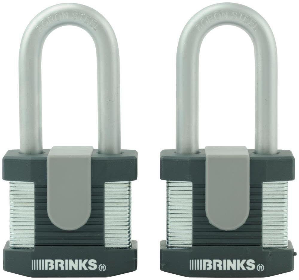 2-Pack 2-in Steel Shackle Keyed Padlocks 672-52201