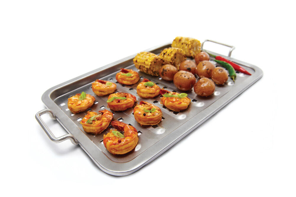 16-in x 11-in Stainless Steel Flat Grilling Topper 69720