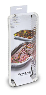 Narrow Aluminum 6.00in X 14.00in Foil Drip Pan - 3 pack 50419