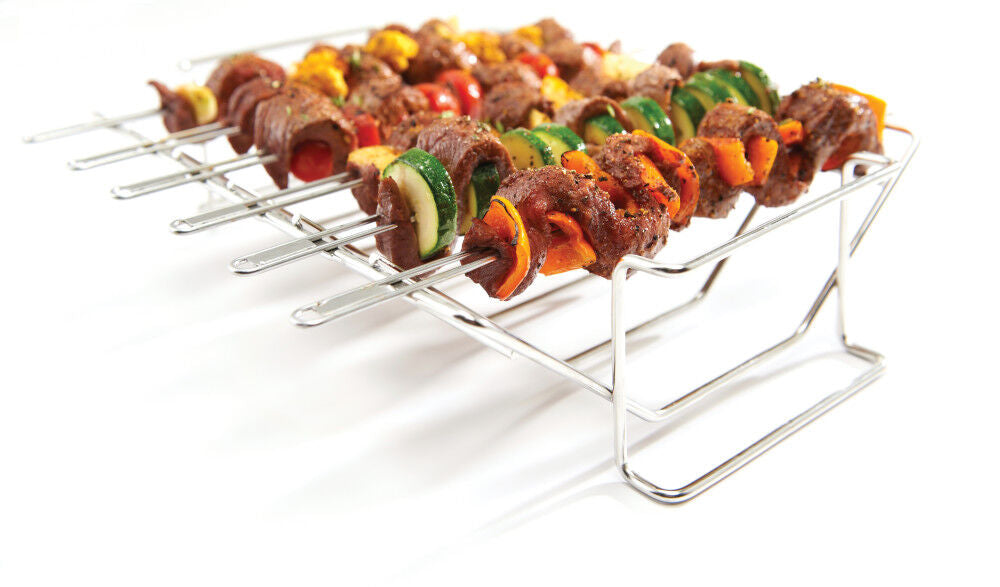 Stainless Steel Reversible Rib/Skewer Rack 64233