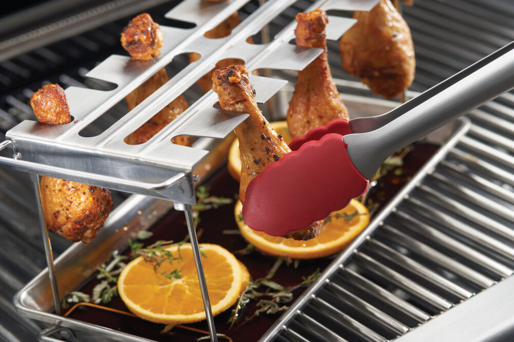 Stainless Steel Roaster and Wing Rack with Pan 64152