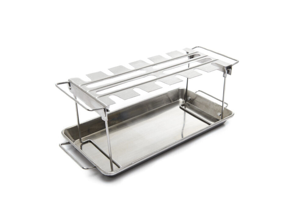 Stainless Steel Roaster and Wing Rack with Pan 64152