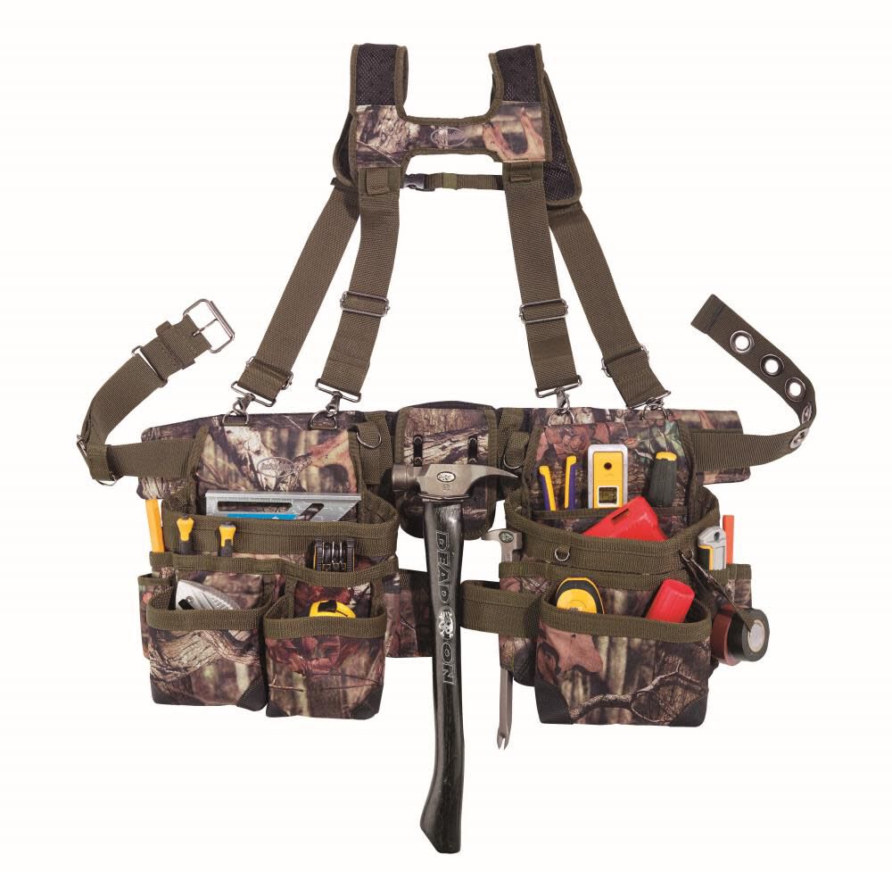 Camo Tool Belt with Suspenders 85035