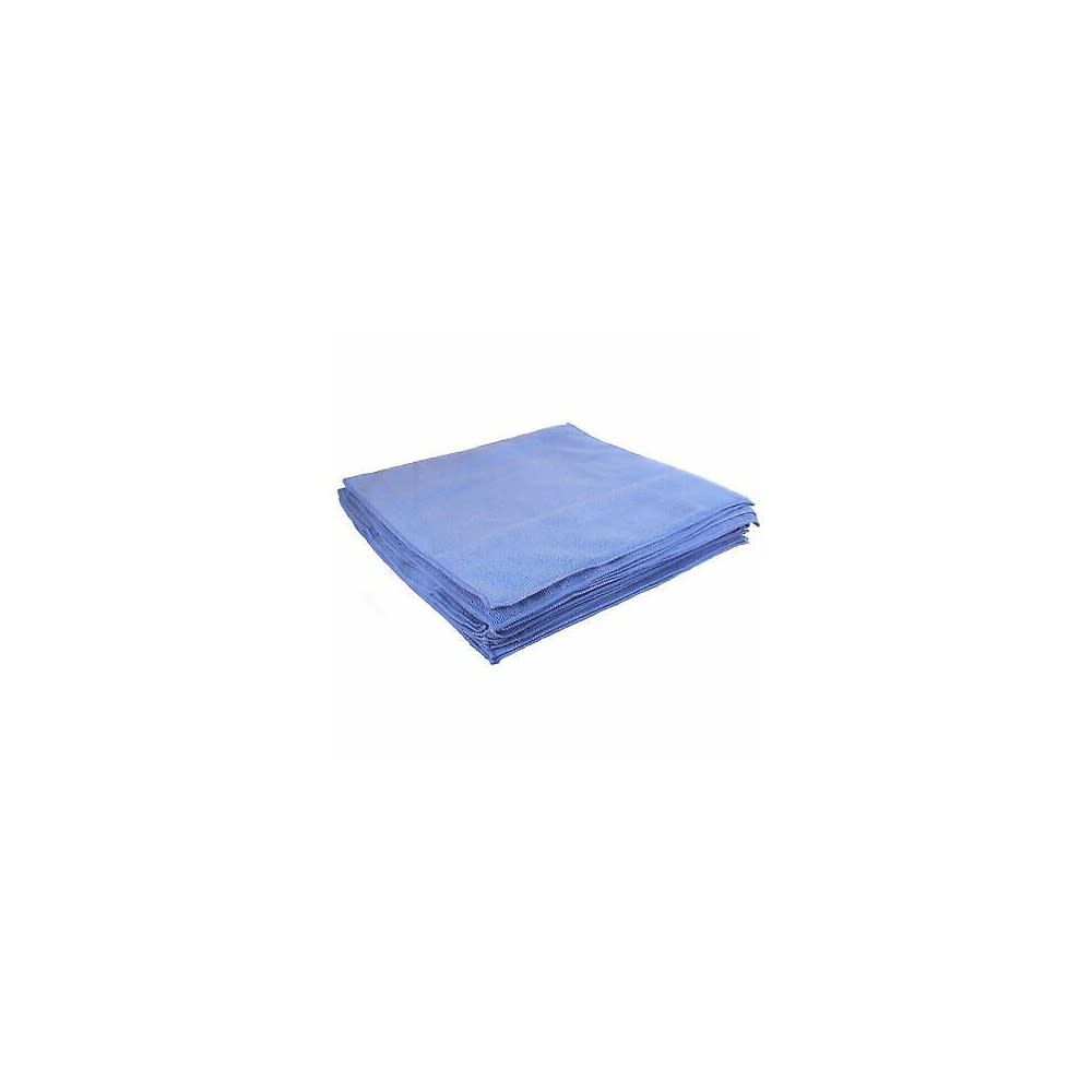 16 x 16in Blue Microfiber Cleaning Cloth 12pk Bag 64003