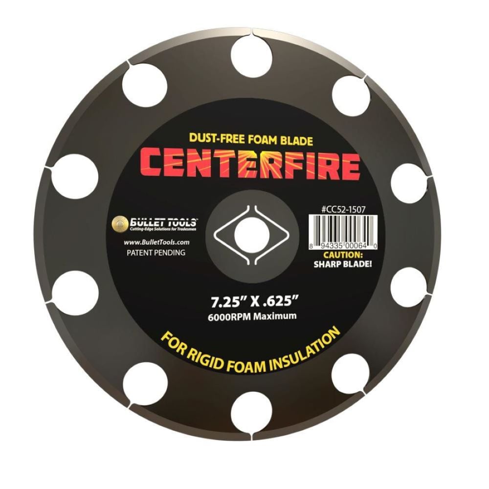 7.25 in. CenterFire Dust Free Foam Blade for Cutting EPS XPS and Poly-Iso Insulation CC52-1507