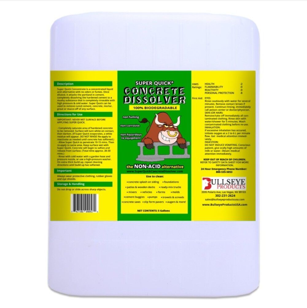 Super Quick Concrete Dissolver 5 Gallon SC1010-FG