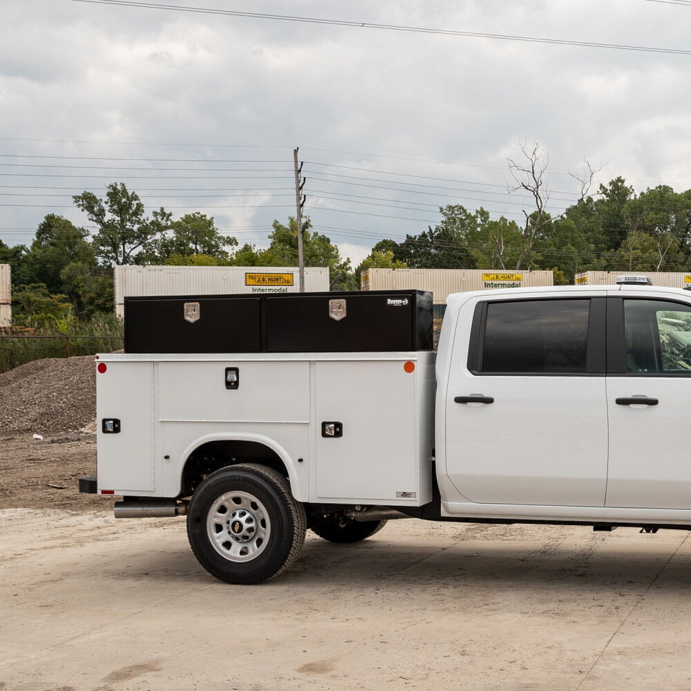 16x13x72 Inch Black Steel Topsider Truck Box 1702940