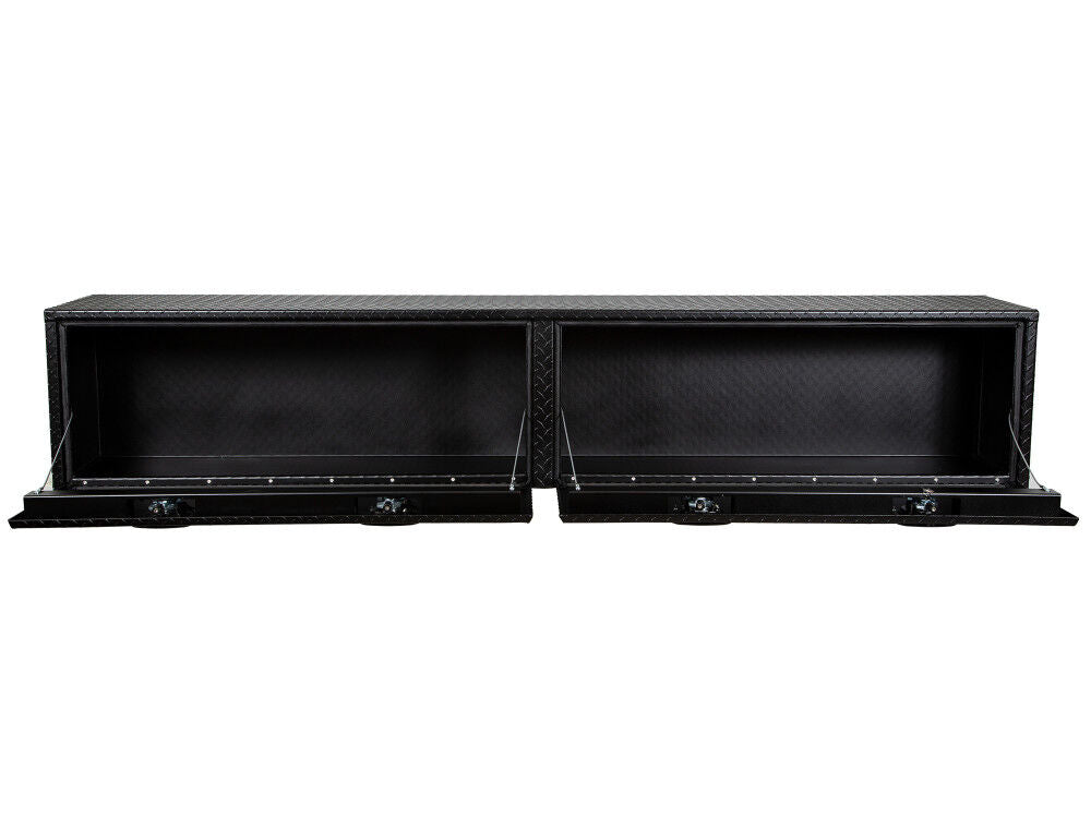 16x13x96 Textured Matte Black Diamond Tread Aluminum Topsider Truck Box 1722561