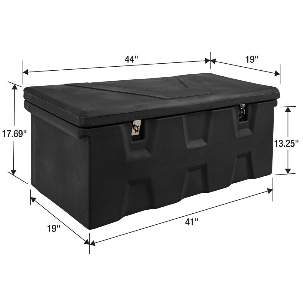 17.5Hx19Dx44W Inch Black Poly Multipurpose Chest 1712240