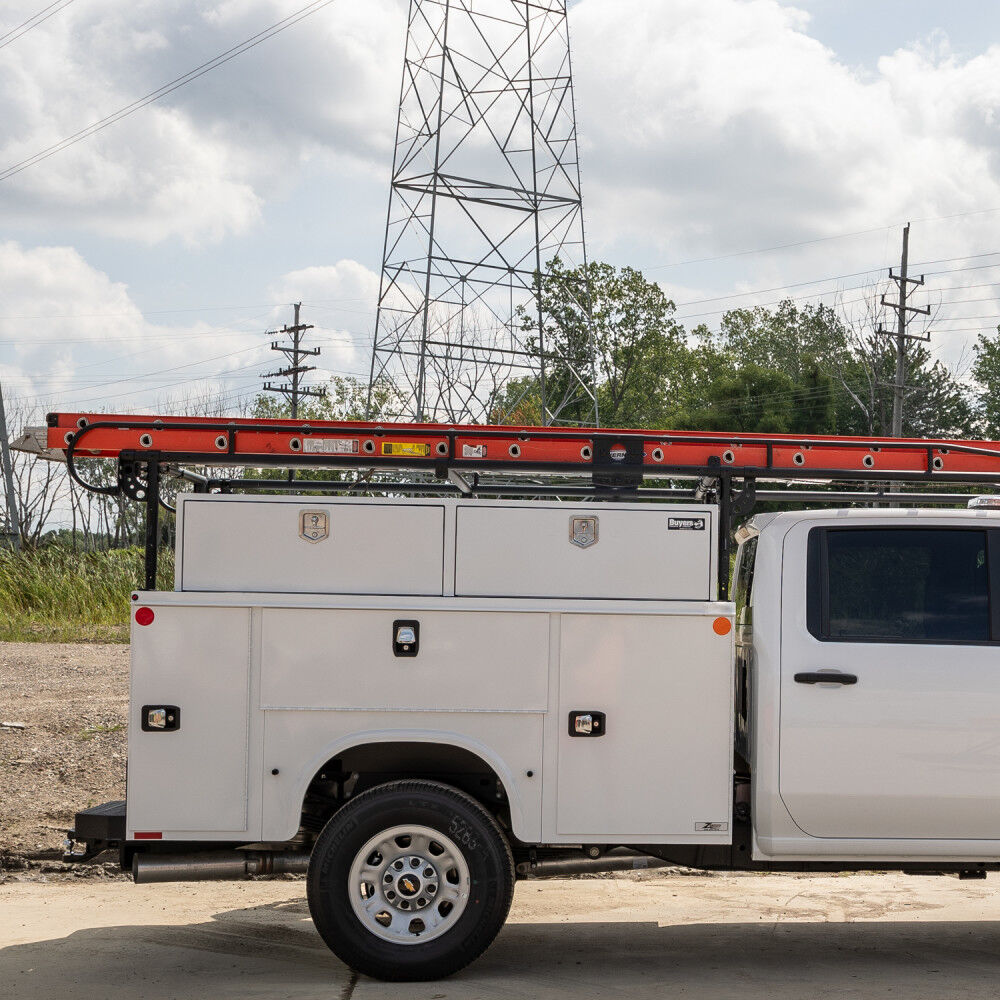 18x16x72 Inch White Steel Topsider Truck Box 1702880